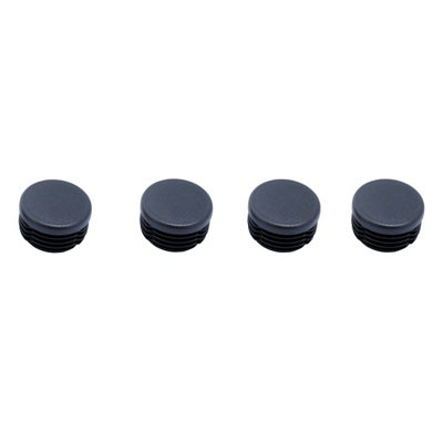 Diall Black Plastic Insert Cap (Dia)29mmPack Of 4 from B&Q