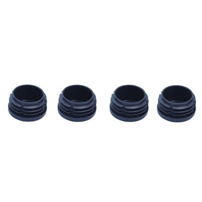 Diall Black Plastic Insert Cap (Dia)31mmPack Of 4 from B&Q