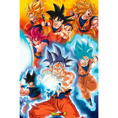 GB Eye Dragon Ball Goku's Transformations 61 X 91.5Cm Maxi Poster from B&Q