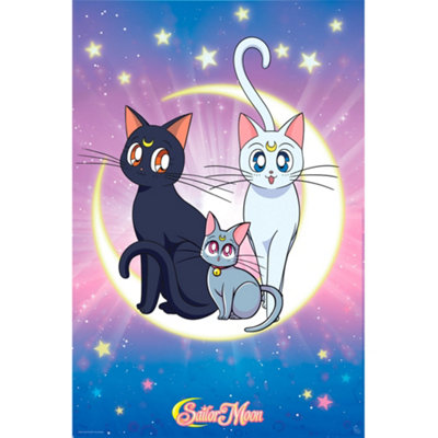 GB Eye Sailor Moon LunaArtemis & Diana 61 X 91.5Cm Maxi Poster from B&Q