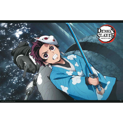 GB Eye Demo Slayer Tanjiro & Urukodaki  61 X 91.5Cm Maxi Poster