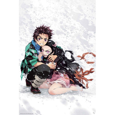 GB Eye Demo Slayer Tanjiro & Nezuko Snow 61 X 91.5Cm Maxi Poster