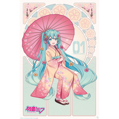 GB Eye Hatsune Miku Sakura Kimono 61 X 91.5Cm Maxi Poster
