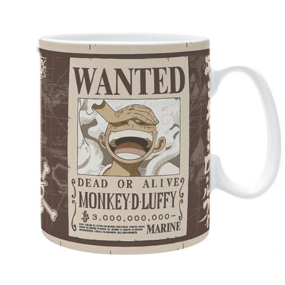Abystyle One Piece Luffy Wanted Large 460Ml Mug
