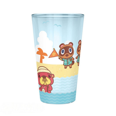 Abystyle Animal Crossing Beach Characters 400Ml High Ball Glass from B&Q