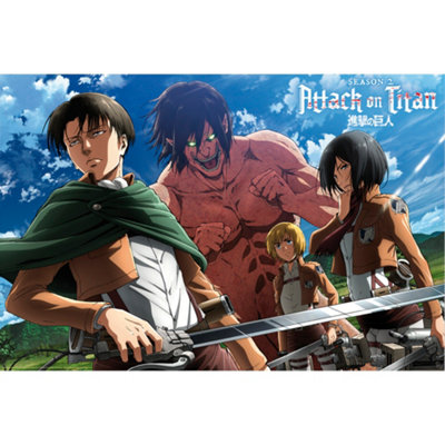 GB Eye Attack On Titan Ready To Fight 61 X 91.5Cm Maxi Poster from B&Q