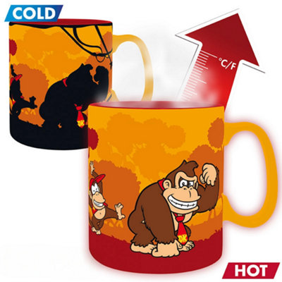 Abystyle Donkey Kong 460Ml Heat Change Mug