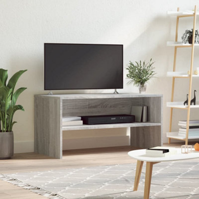 Berkfield Grey Tv Cabinet Sonoma 80X40x40 Cm Engineered Wood Small