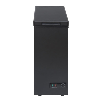 36cm Black Chest Freezer, Freestanding Slimline Compact - SIA CHF60B