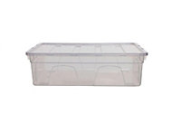 36cm Storage Box Spacemaster Mini Clear Plastic Stackable Home Storage DIY Craft Box