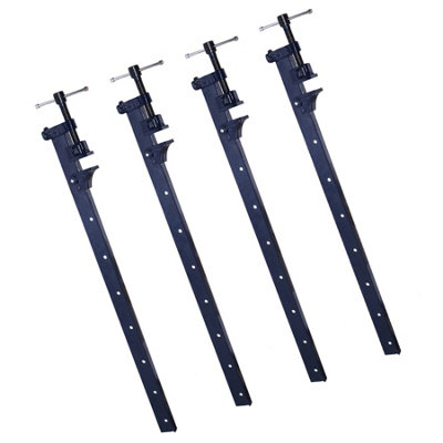 36in (900mm) Cast Iron T-Bar Sash Clamp Grip Work Holder Vice Slide Cramp 4pc