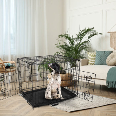 36inch Heavy Duty Black Dog Cage - 9