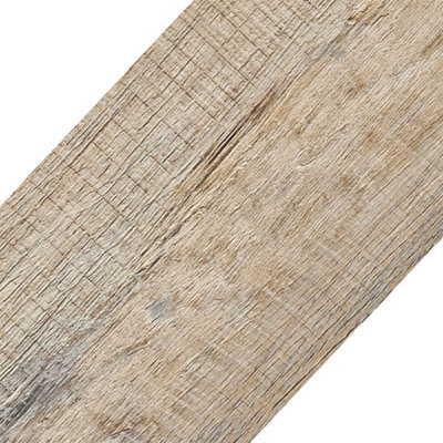 36Pcs Rustic Wood Grain Effect Self Adhesive Plank PVC Flooring Waterproof Covering 5m²