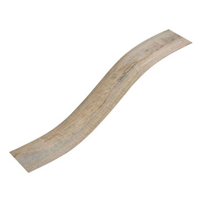 36Pcs Rustic Wood Grain Effect Self Adhesive Plank PVC Flooring Waterproof Covering 5m²