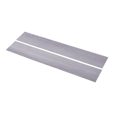 36pcs Rustic Wood Grain Self-adhesive PVC Flooring Grey - 4