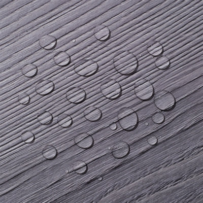 36pcs Rustic Wood Grain Self-adhesive PVC Flooring Grey - 6
