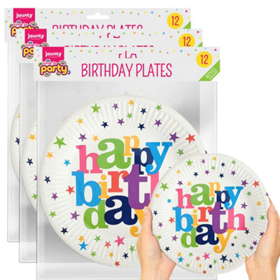 Happy birthday paper deals plates