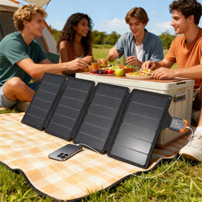 36W Foldable Portable Solar Panel Charger with USB-C PD/QC - High ...