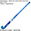37.5 Inch Mulberry Wood Hockey Stick - BLUE/AQUA - Ultrabow Micro Comfort Grip