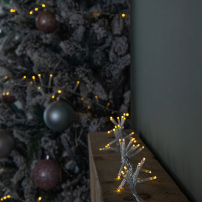 37.5m 1500 LED TreeBrights Christmas String Lights with Timer in Warm ...
