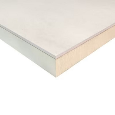 37.5mm EcoTherm Eco-Liner Insulated Plasterboard 2400mm x 1200mm (x5 Boards) - Celotex Equivalent