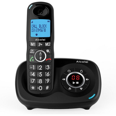 Alcatel Xl595 Cordless Phone With Answering MachineBlack