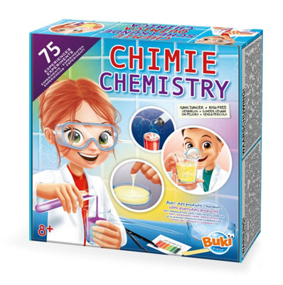 B&Q Buki Chemistry Lab & 75 Experiments Orange