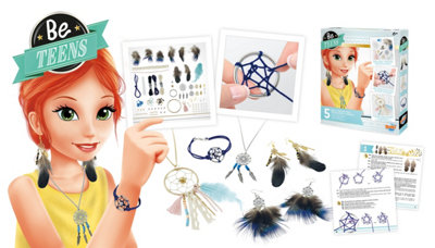 Make Your Own Dreamcatcher Jewellery Weaving Craft Necklace Earring Bracelet Set from B&Q