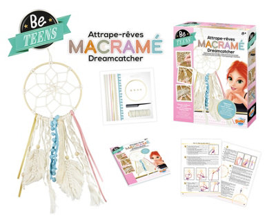 Make Your Own Macrame Dreamcatcher Creative Kit Knot Tying Weaving Set from B&Q