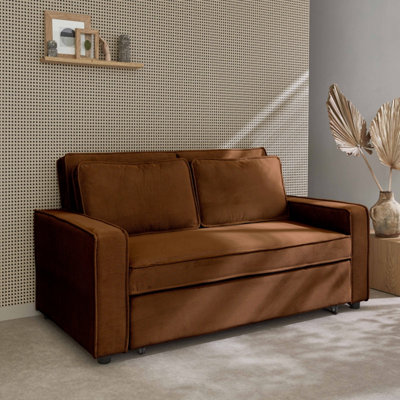 Sweeek3-Seater Corduroy Sofa Bed Chill Brown 172.5X91.5X88.5 Cm from B&Q