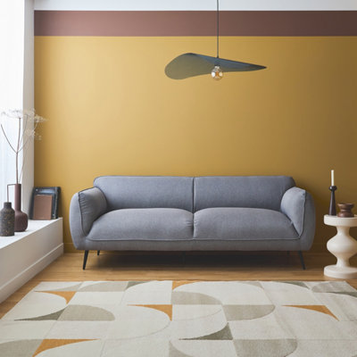 Sweeek3-Seater Sofa With Metal Legs Soft Light Grey 205X82.3X76.3 Cm