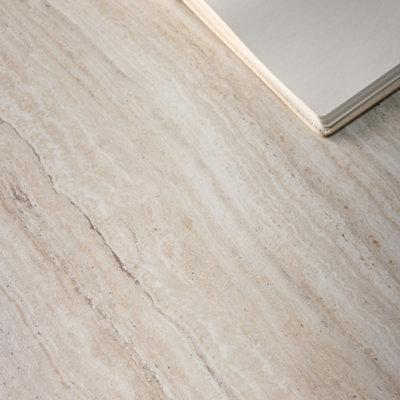 SweeekSquare Coffee Table Tilos Travertine Effect 80X80X36 Cm from B&Q
