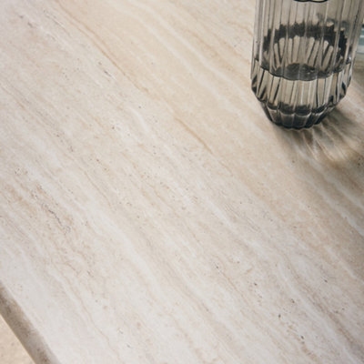 SweeekRectangular Mdf Coffee Table Tilos Travertine Effect 110X60X36 Cm from B&Q