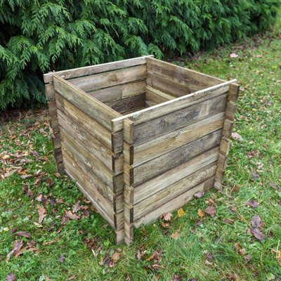 373 Litre Wooden Compost Bin - Small Composter by Woven Wood™ - 4