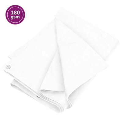 Berkfield Tarpaulin 180 G/m2 3X3 M White Hdpe from B&Q