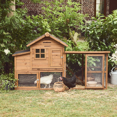 Wooden Chicken Coop For 4 Chickens With Nesting Box NaturalSweeek