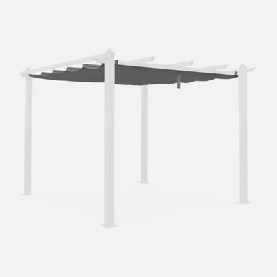 B&Q - . Replacement 3X3M Pergola Canopy Roof Condate Grey