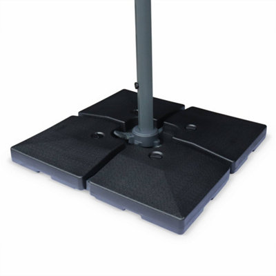 Sweeek Unisex Black Set Of 4 Square Weight Slabs 51.5X51.5cm In | : 51.5X51.5 Cm - Image 2