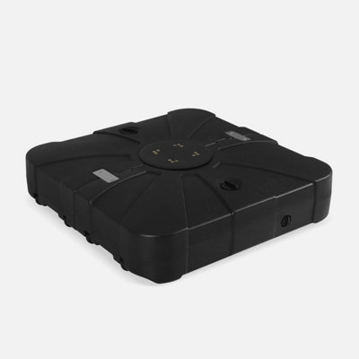 B&Q - Sweeek100L Fillable Base For Cantilever Parasols 85X85Cm Black 85X85X20 CmCantilever Parasol Base With Casters