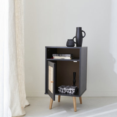 SweeekScandi-Style Bedside Table With Drawer Boheme Black 39X40X70 Cm from B&Q