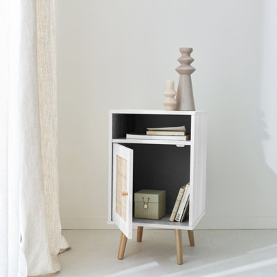 SweeekScandi-Style Bedside Table With Drawer Boheme Blanc Cassé 39X40X70 Cm from B&Q