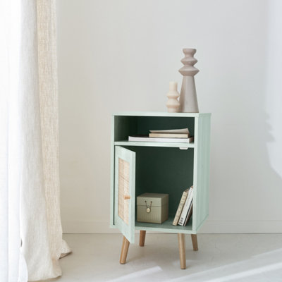 SweeekScandi-Style Bedside Table With Drawer Boheme Celadon Green 39X40X70 Cm from B&Q