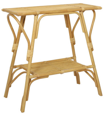 Nordlys Natural Rattan Console Table Sea Side Style Living Room from B&Q
