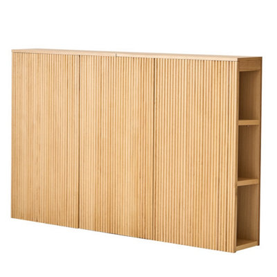 Nordlys Solid Wood 160 Headboard With Brown Beech Storage And Only Return The Translated Answer. Exotic Boho Bedroom from B&Q