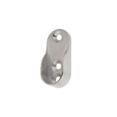 B&Q - Unknown FittingscoOval Wardrobe Rail End Cup For 30mm X 15mm Oval Rail Rail End Socket