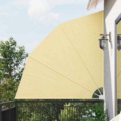 Berkfield Balcony Privacy Screen Sand 210 X 210 Cm Fabric from B&Q