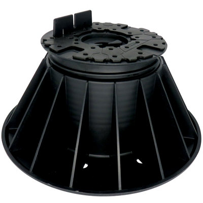 StrataRise Heavy Duty Support Pedestal For Decking / Self Levelling Head / 60mm-94mm (25 Pack) from B&Q
