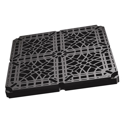 StrataRise Permeable Safety Grid Tile / Raised Floor System Open Pattern 500 X 500mm(4 Pack) from B&Q