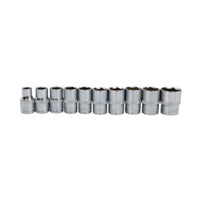 37pc 1/4" 3/8" And 1/2" Metric Shallow Socket And Accessory Set 4mm - 24mm
