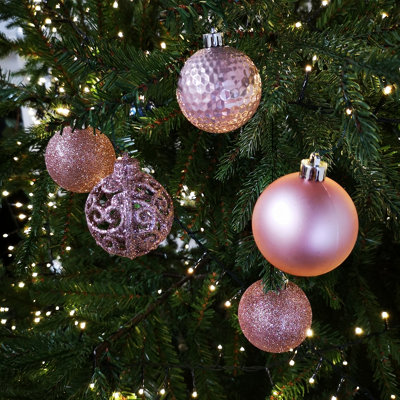 Blush pink ornaments top